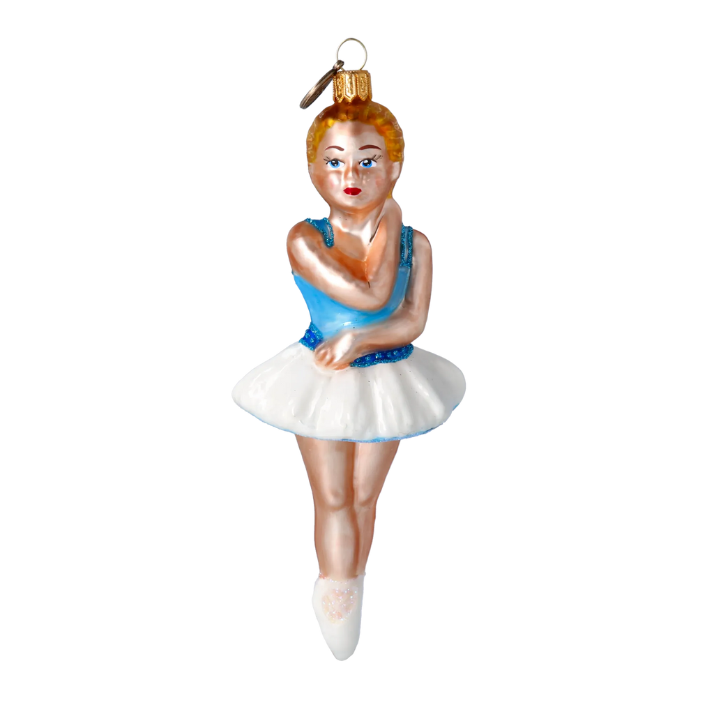 Azure Adagio | Hand-Painted Glass Ornament | Blubom 2020-288