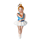 Azure Adagio | Hand-Painted Glass Ornament | Blubom 2020-288