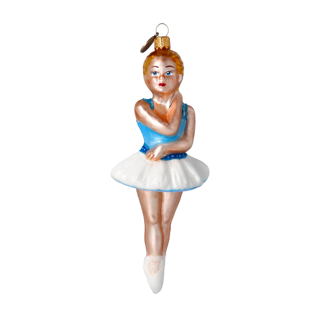 Azure Adagio | Hand-Painted Glass Ornament | Blubom 2020-288