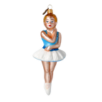 Azure Adagio | Hand-Painted Glass Ornament | Blubom 2020-288