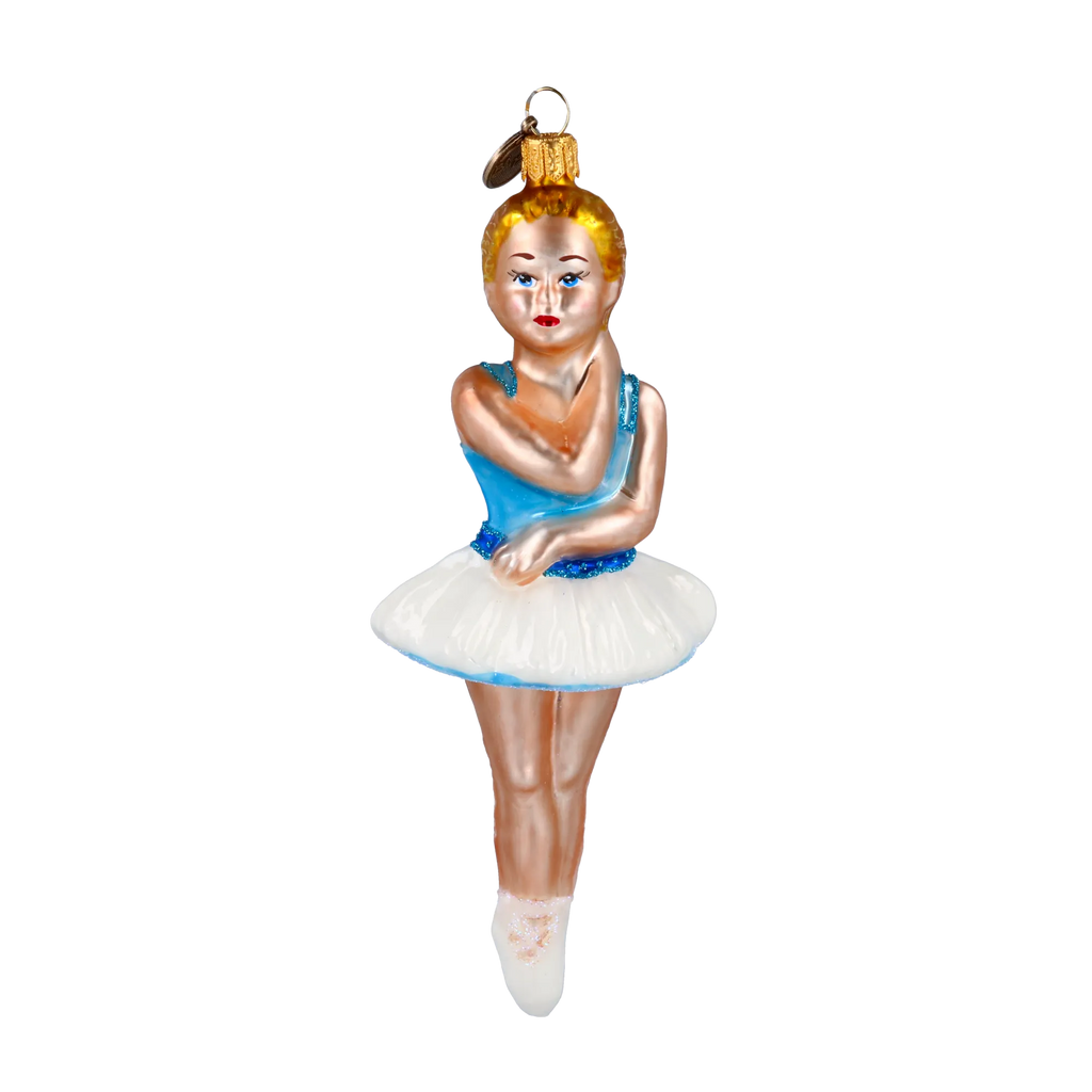 Azure Adagio | Hand-Painted Glass Ornament | Blubom 2020-288