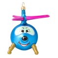 Load image into Gallery viewer, Sky Whirly the Helicopter Glass Christmas ornament free blowing
