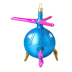 Jovial Azure Voyager | Hand-Painted Glass Ornament | Blubom 2020-300