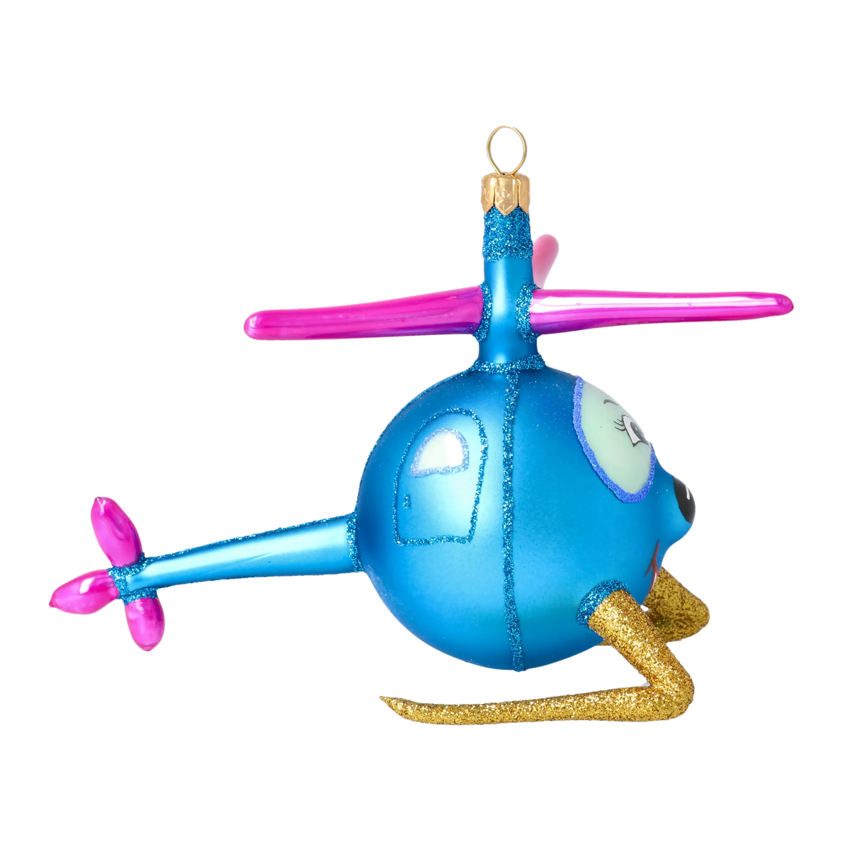 Jovial Azure Voyager | Hand-Painted Glass Ornament | Blubom 2020-300