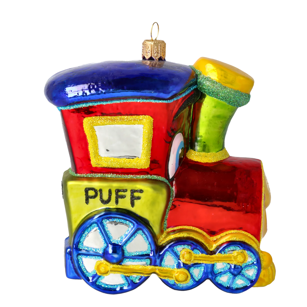 Valiant Rail Voyager | Hand-Painted Glass Ornament | Blubom 2020-303