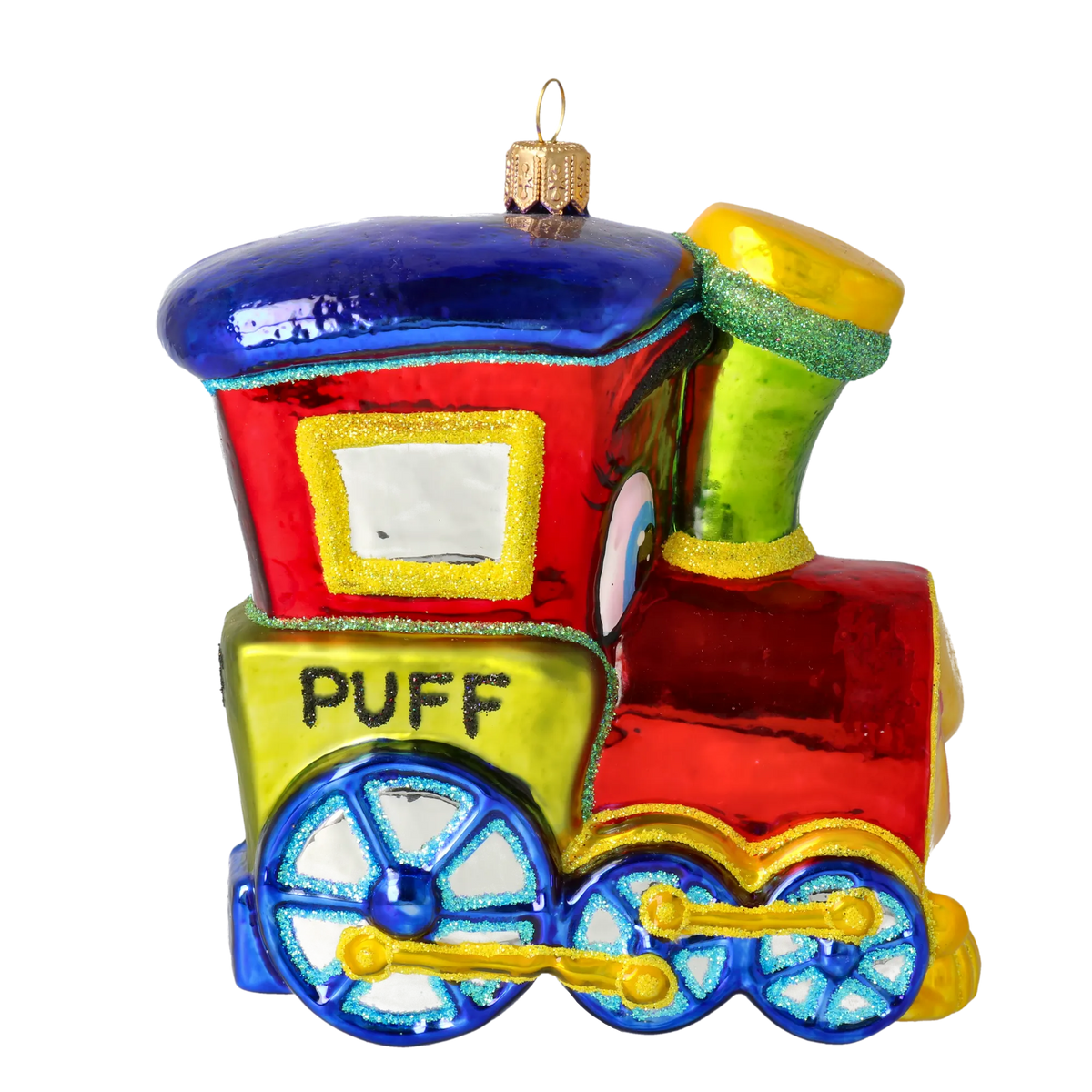 Valiant Rail Voyager | Hand-Painted Glass Ornament | Blubom 2020-303