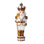 Alabaster Sovereign | Hand-Painted Glass Ornament | Blubom 2020-307