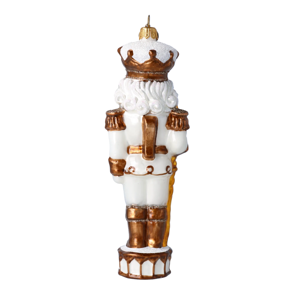 Alabaster Sovereign | Hand-Painted Glass Ornament | Blubom 2020-307
