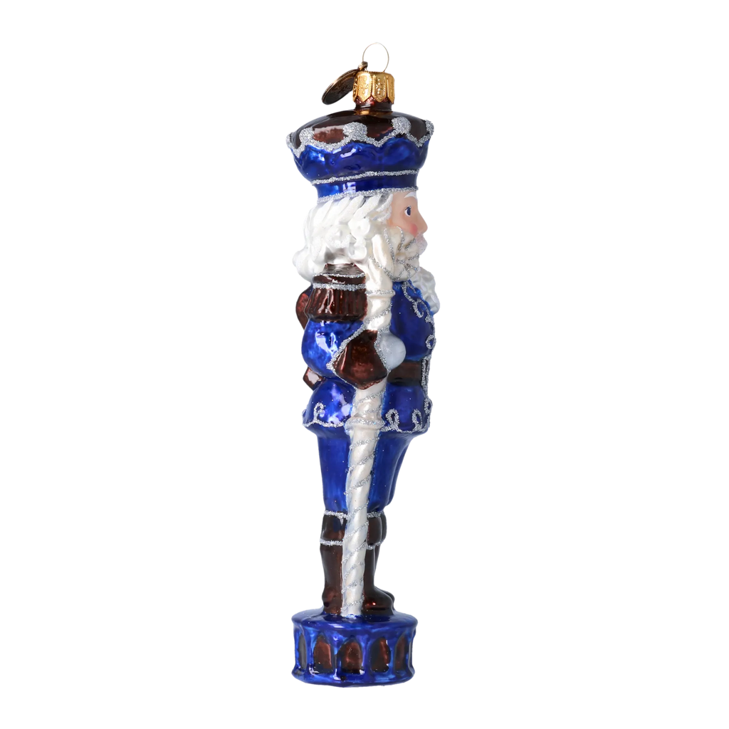 Steadfast Cobalt Sentry | Hand-Painted Glass Ornament | Blubom 2020-308