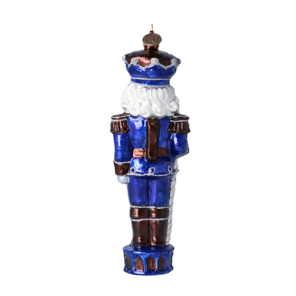 Steadfast Cobalt Sentry | Hand-Painted Glass Ornament | Blubom 2020-308