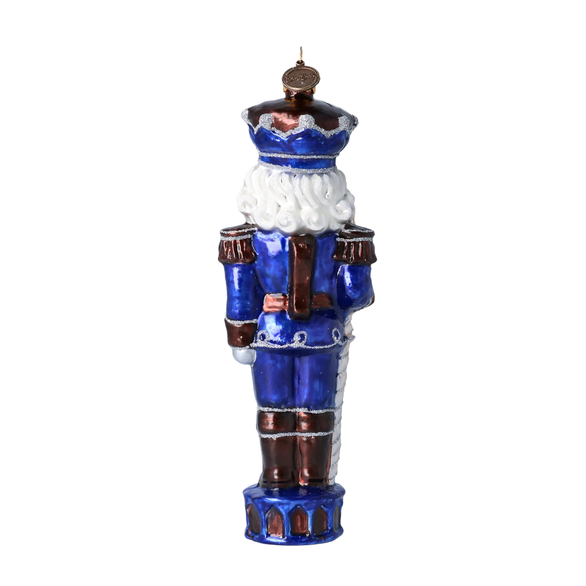 Steadfast Cobalt Sentry | Hand-Painted Glass Ornament | Blubom 2020-308