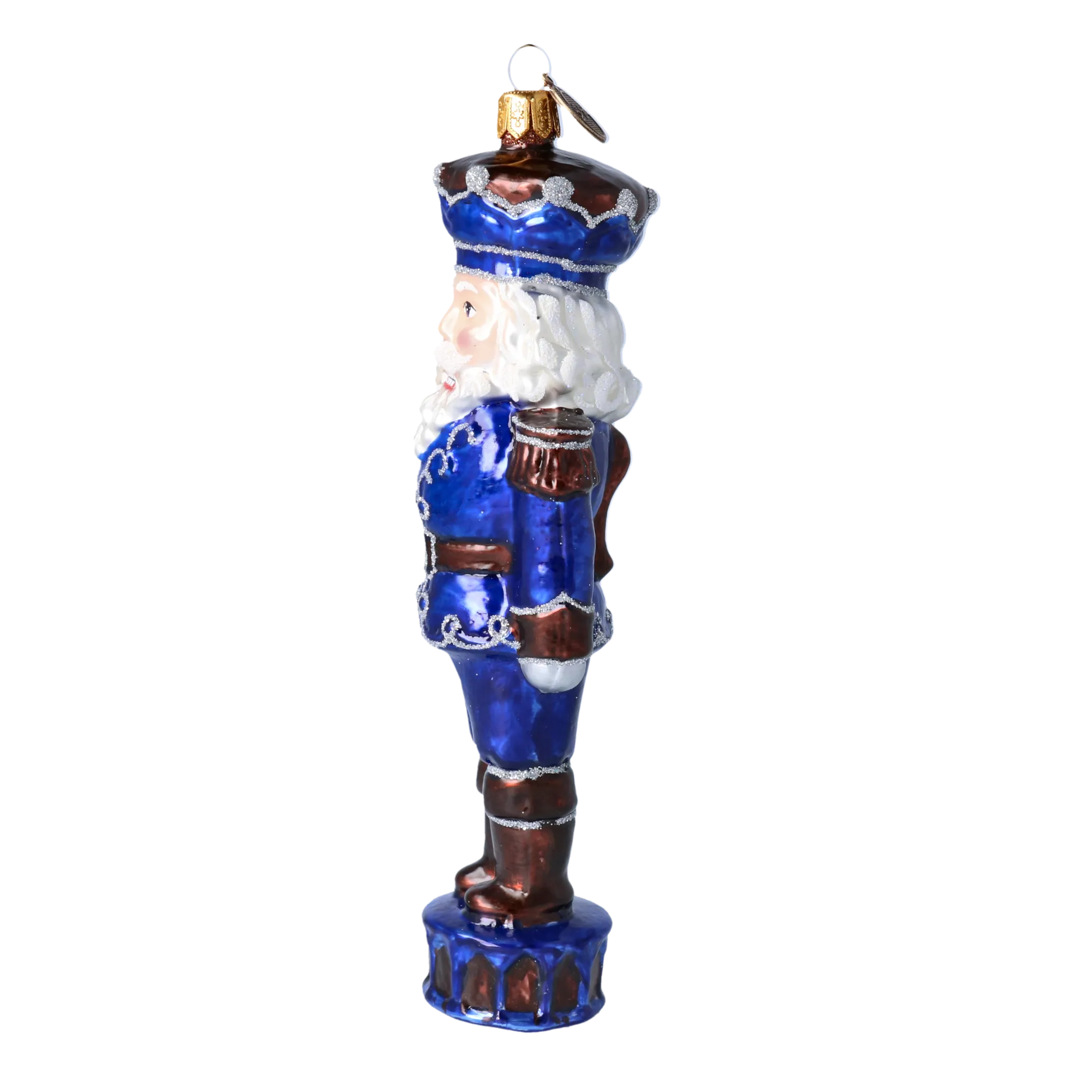 Fairytale Nutcracker. Handmade Glass Christmas ornament. 2020-308