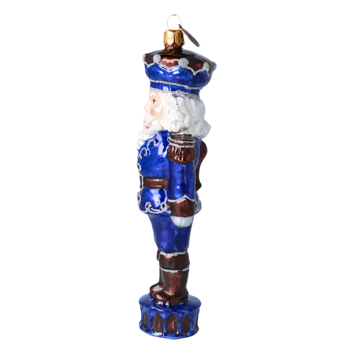 Steadfast Cobalt Sentry | Hand-Painted Glass Ornament | Blubom 2020-308