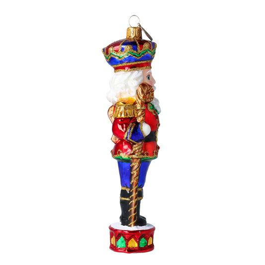 Nutcracker King ornament. Handmade Glass Christmas ornament. 2020-309