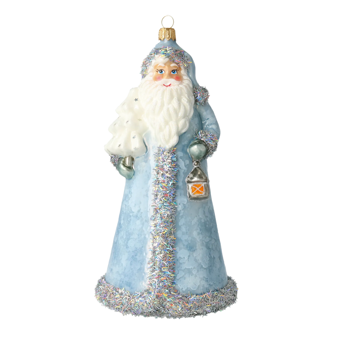 Serene Frost Voyager | Hand-Painted Glass Ornament | Blubom 2020-330