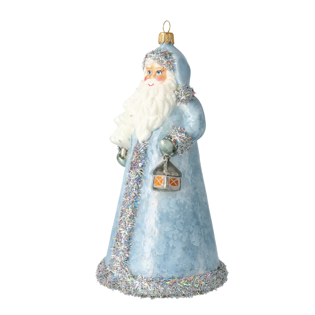 Serene Frost Voyager | Hand-Painted Glass Ornament | Blubom 2020-330