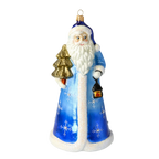 Nocturnal Azure Voyager | Hand-Painted Glass Ornament | Blubom 2020-331