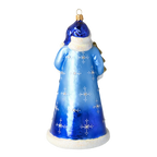 Nocturnal Azure Voyager | Hand-Painted Glass Ornament | Blubom 2020-331