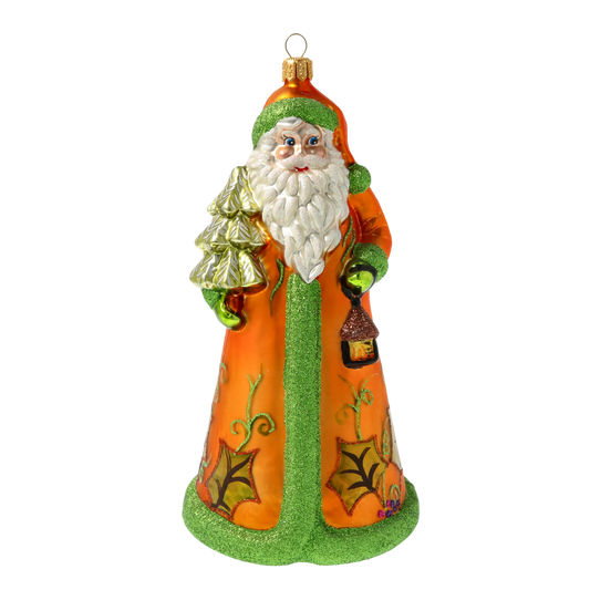 Amber Spruce Santa Claus Premium christmas glass ornament 2020-333