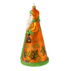Benevolent Saffron Wanderer | Hand-Painted Glass Ornament | Blubom 2020-333