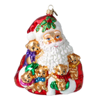 Benevolent Cub Guardian | Hand-Painted Glass Ornament | Blubom 2020-347