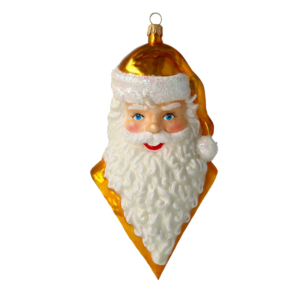 Golden Benevolent Patriarch | Hand-Painted Glass Ornament | Blubom 2020-350
