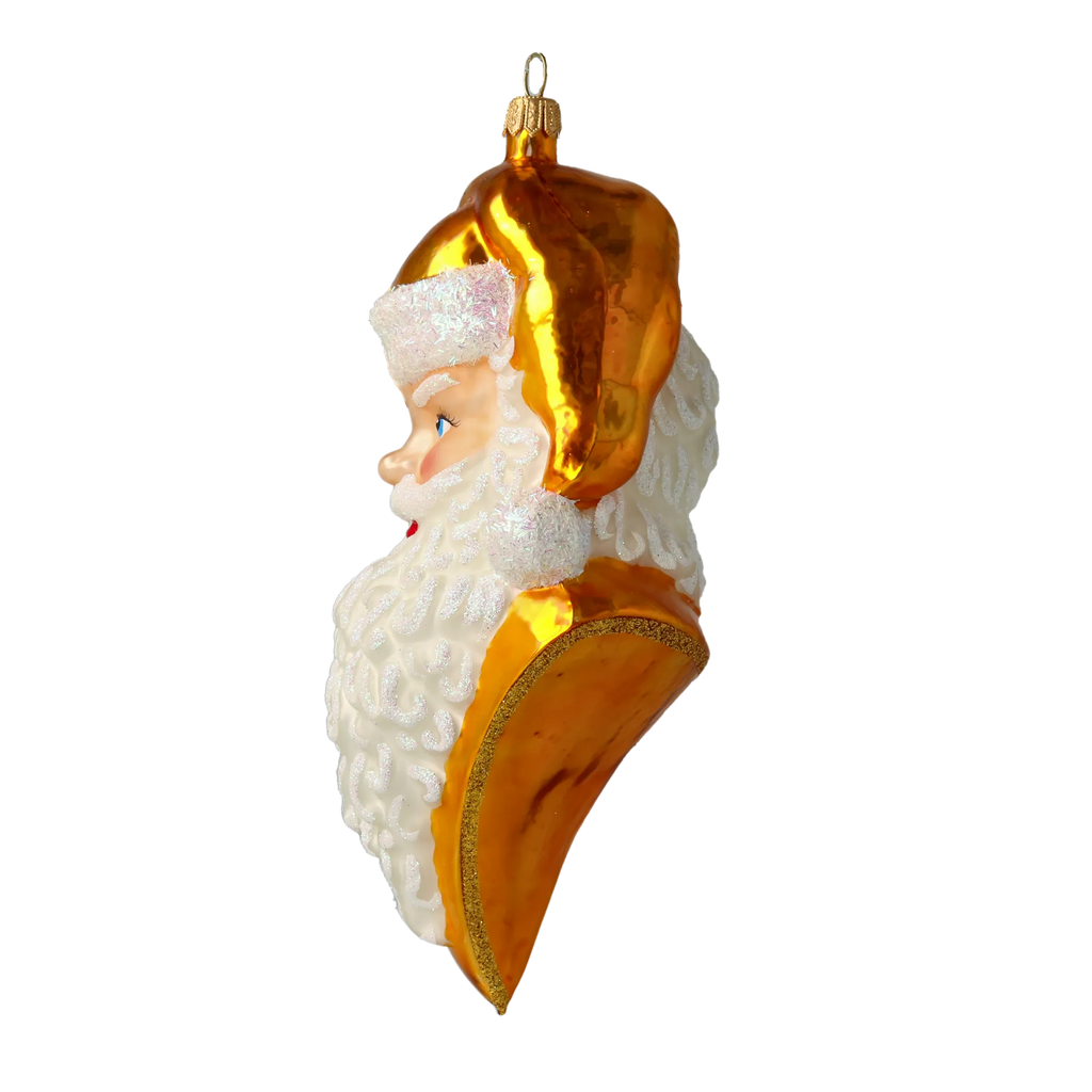 Golden Benevolent Patriarch | Hand-Painted Glass Ornament | Blubom 2020-350