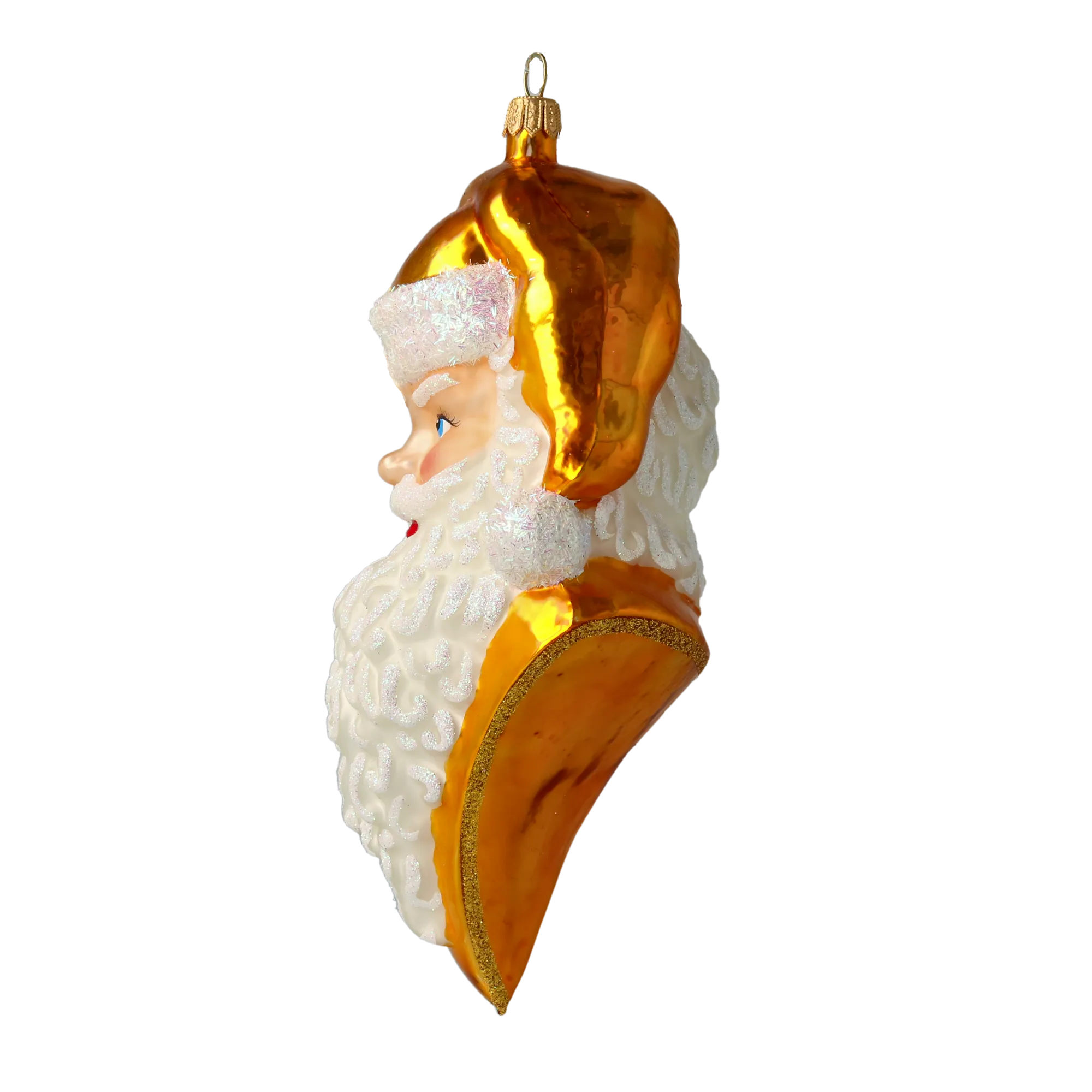Golden Benevolent Patriarch | Hand-Painted Glass Ornament | Blubom 2020-350