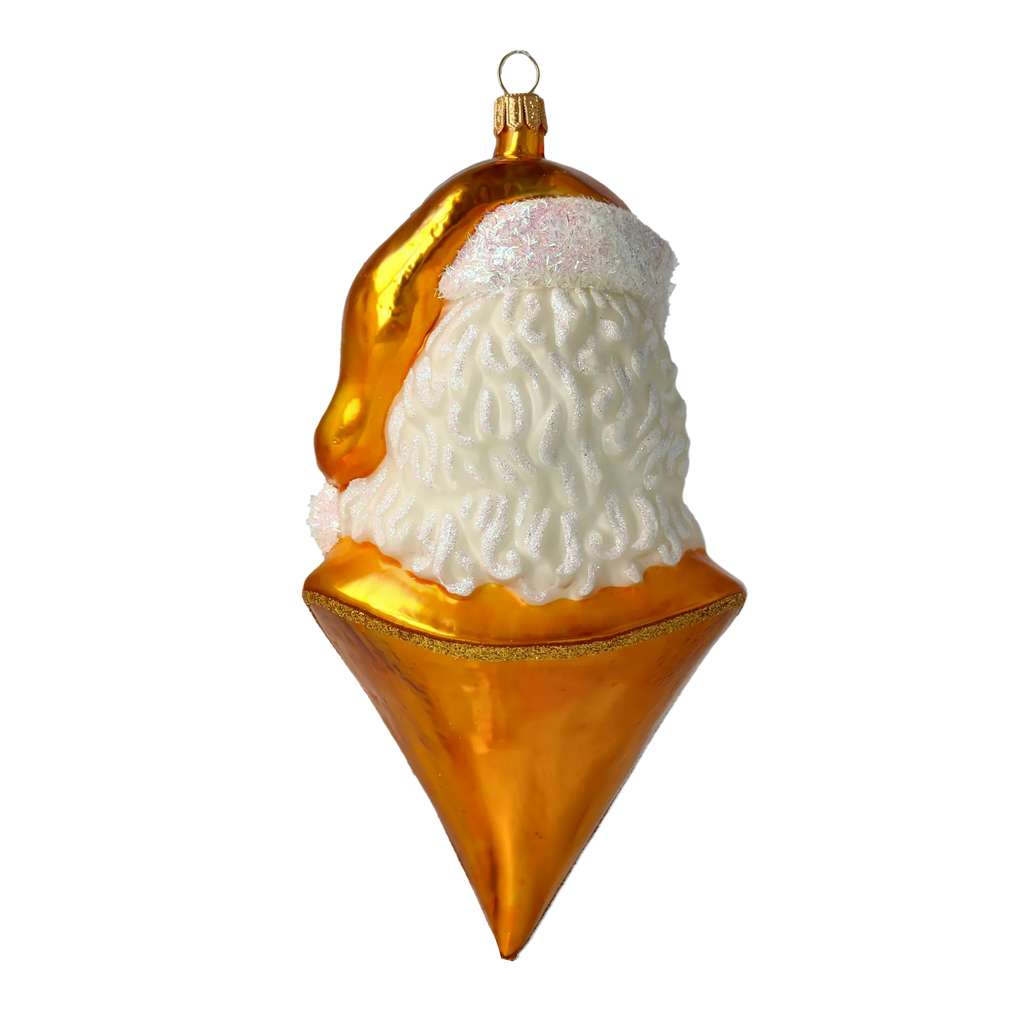 Golden Benevolent Patriarch | Hand-Painted Glass Ornament | Blubom 2020-350