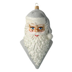 Santa's Portrait in Silver