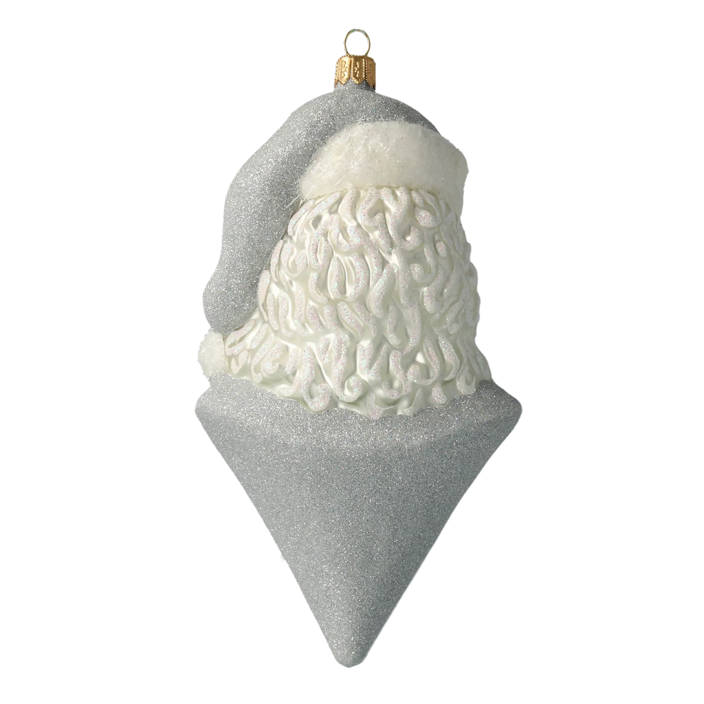 Benevolent Silver Sovereign | Hand-Painted Glass Ornament | Blubom 2020-351
