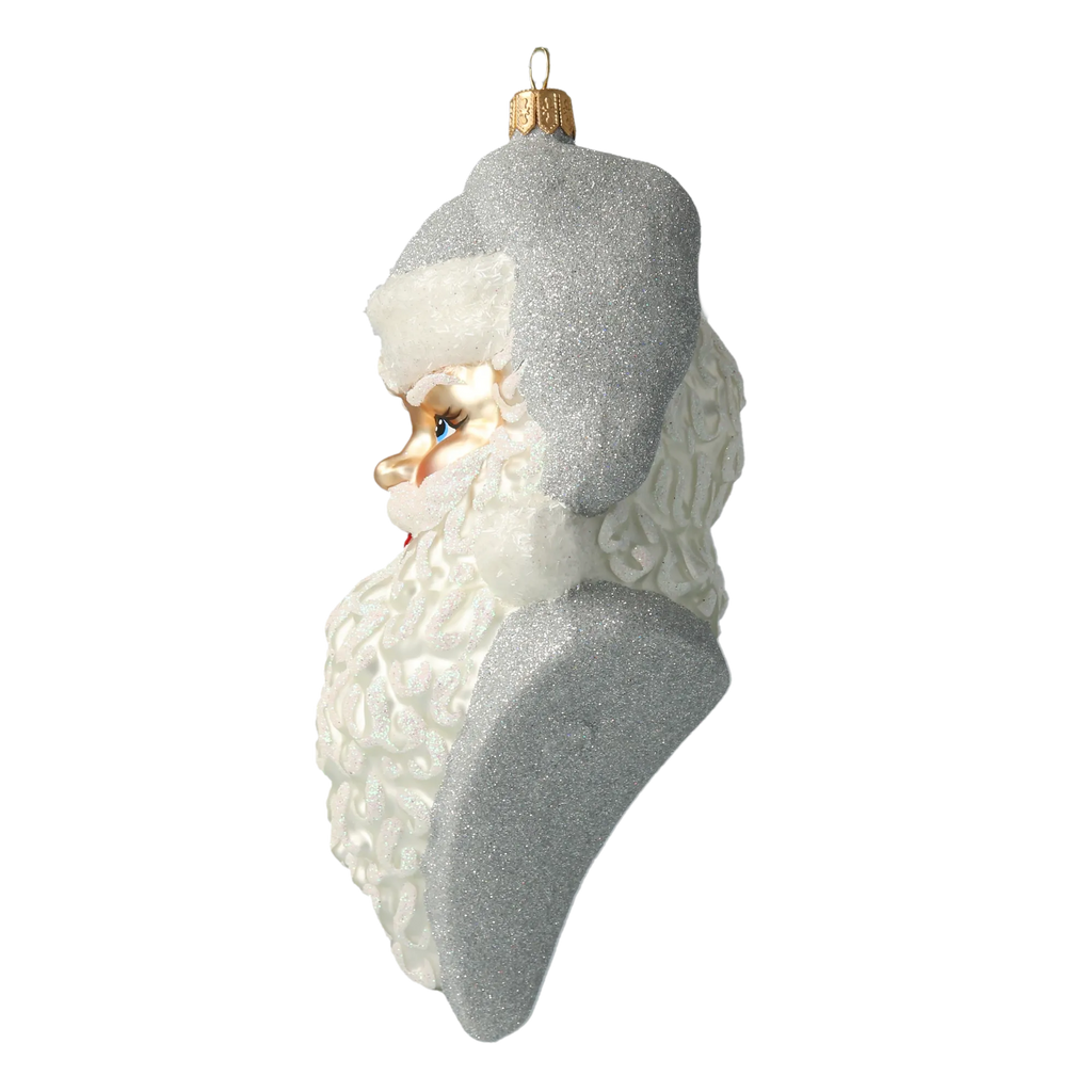 Benevolent Silver Sovereign | Hand-Painted Glass Ornament | Blubom 2020-351