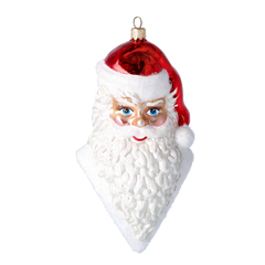 Santa's Portrait in Crimson