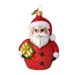 Plump Santa in Cherry Frost