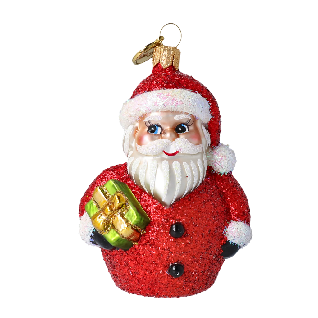 Benevolent Patron Emerald Parcel | Hand-Painted Glass Ornament | Blubom 2020-366