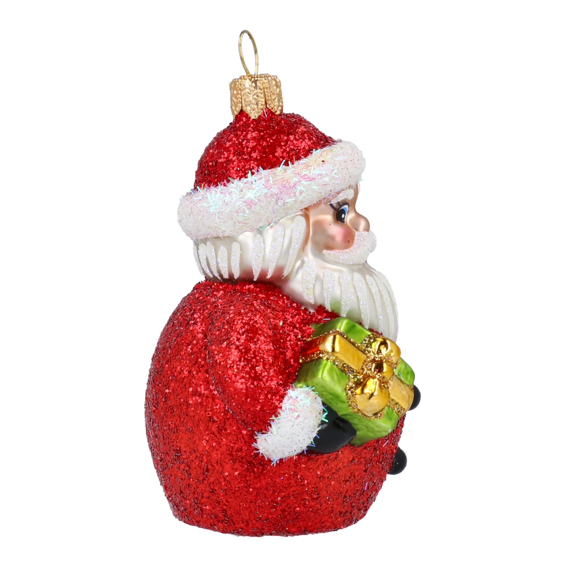 Benevolent Patron Emerald Parcel | Hand-Painted Glass Ornament | Blubom 2020-366