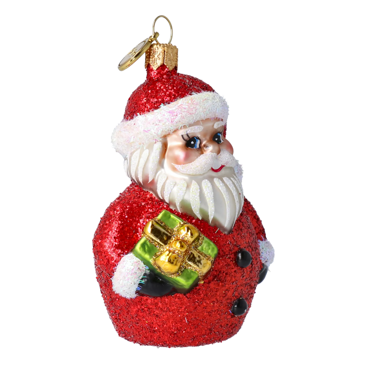 Benevolent Patron Emerald Parcel | Hand-Painted Glass Ornament | Blubom 2020-366