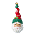 Sinuous Frost Sage | Hand-Painted Glass Ornament | Blubom 2020-372