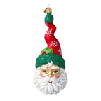 Sinuous Frost Sage | Hand-Painted Glass Ornament | Blubom 2020-372