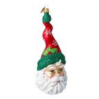 Sinuous Frost Sage | Hand-Painted Glass Ornament | Blubom 2020-372