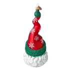 Sinuous Frost Sage | Hand-Painted Glass Ornament | Blubom 2020-372