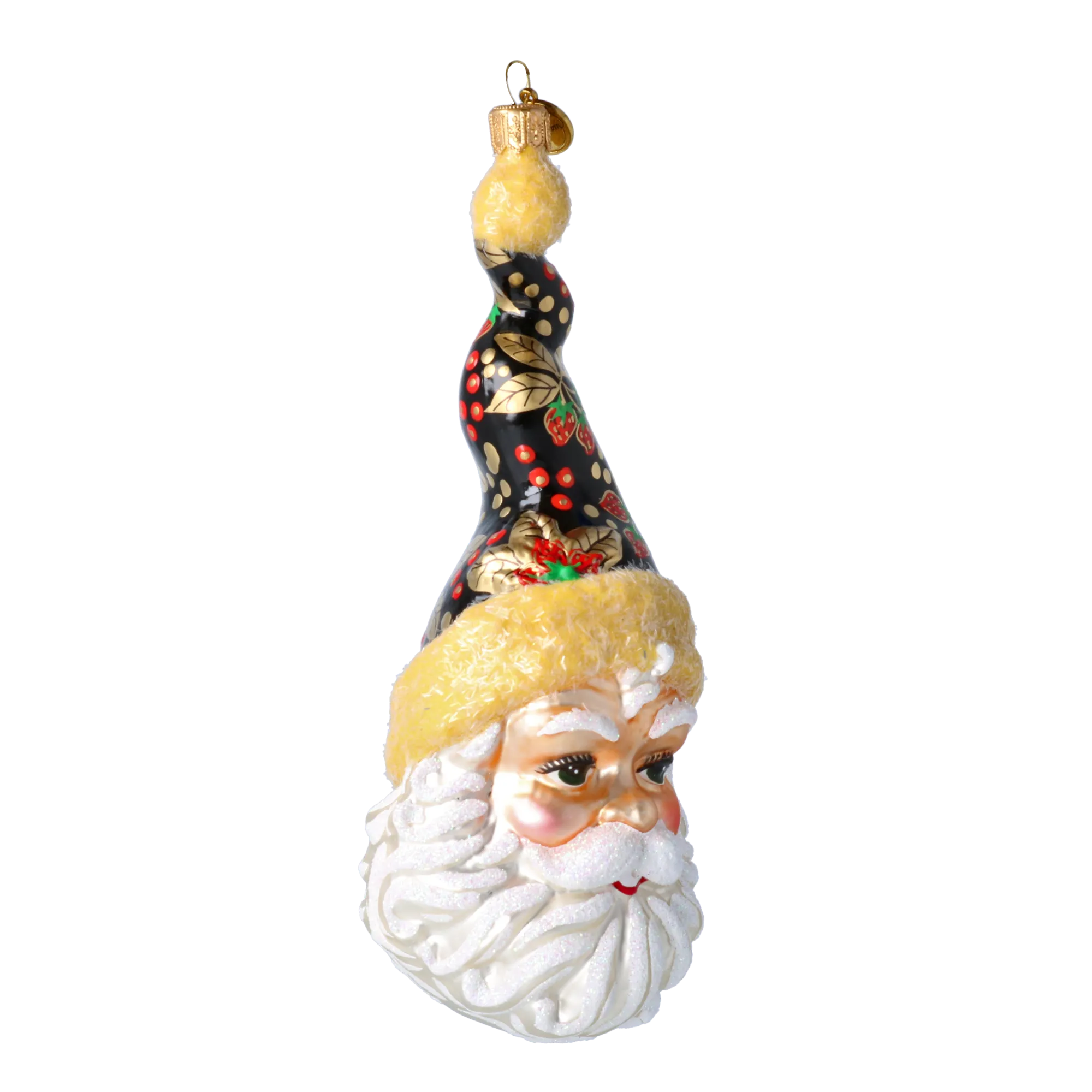 Midnight Berry Wanderer | Hand-Painted Glass Ornament | Blubom 2020-375