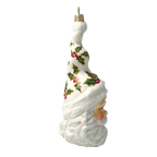 Serene Holly Spire | Hand-Painted Glass Ornament | Blubom 2020-378
