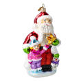 Load image into Gallery viewer, Santa’s Little Helper Handmade Glass Christmas Ornaments 2020-385
