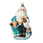 Azure Star Guardian | Hand-Painted Glass Ornament | Blubom 2020-388