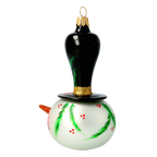 Gentle Midnight Gaze | Hand-Painted Glass Ornament | Blubom 2020-390