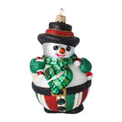Cozy Snowman in Emerald