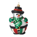 Benevolent Frost Courtier | Hand-Painted Glass Ornament | Blubom 2020-392