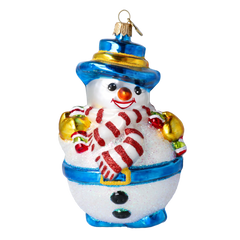 Cozy Snowman in Sapphire