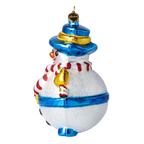 Jovial Cerulean Gentleman | Hand-Painted Glass Ornament | Blubom 2020-393